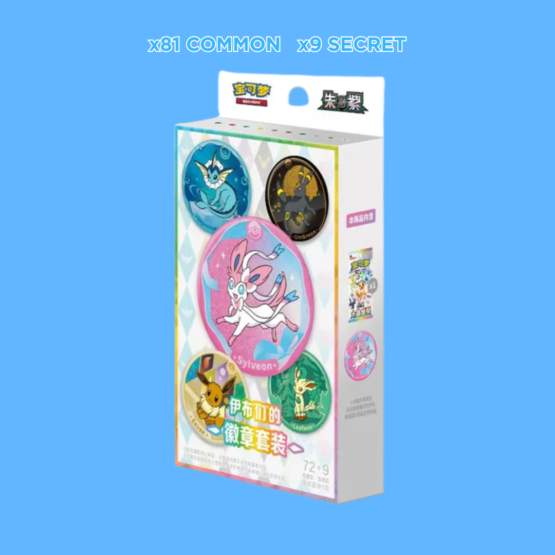 Pokemon Terastal Gathering CSV9.5 Badge Set (S-CN)